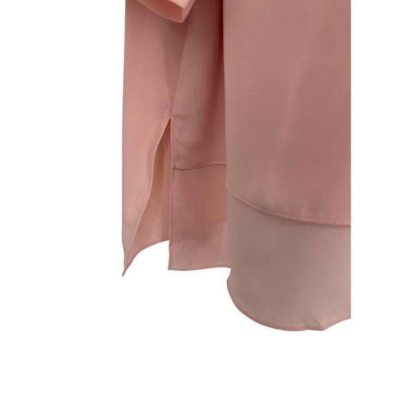 J. Jill Roll Tab Sleeve V-Neck Asymmetrical Hem Blouse Sz 2X - Picture 2 of 12